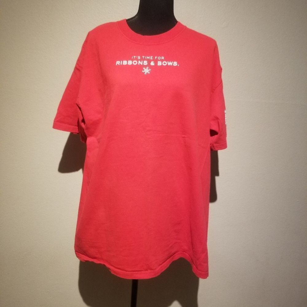Y2K VINTAGE STARBUCKS T SHIRT RIBBONS AND BOWS 2004 XL B7